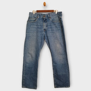 Lacoste Jeans Men 34 Blue Medium Wash Cotton Casual Classic Logo on Pocket Denim